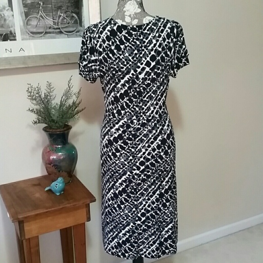 Merona Short sleeve dress sz S black/white - Picture 3 of 4